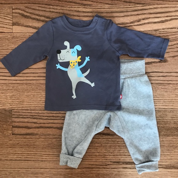 EUC Zutano baby outfit puppy shirt and pants - Picture 1 of 7